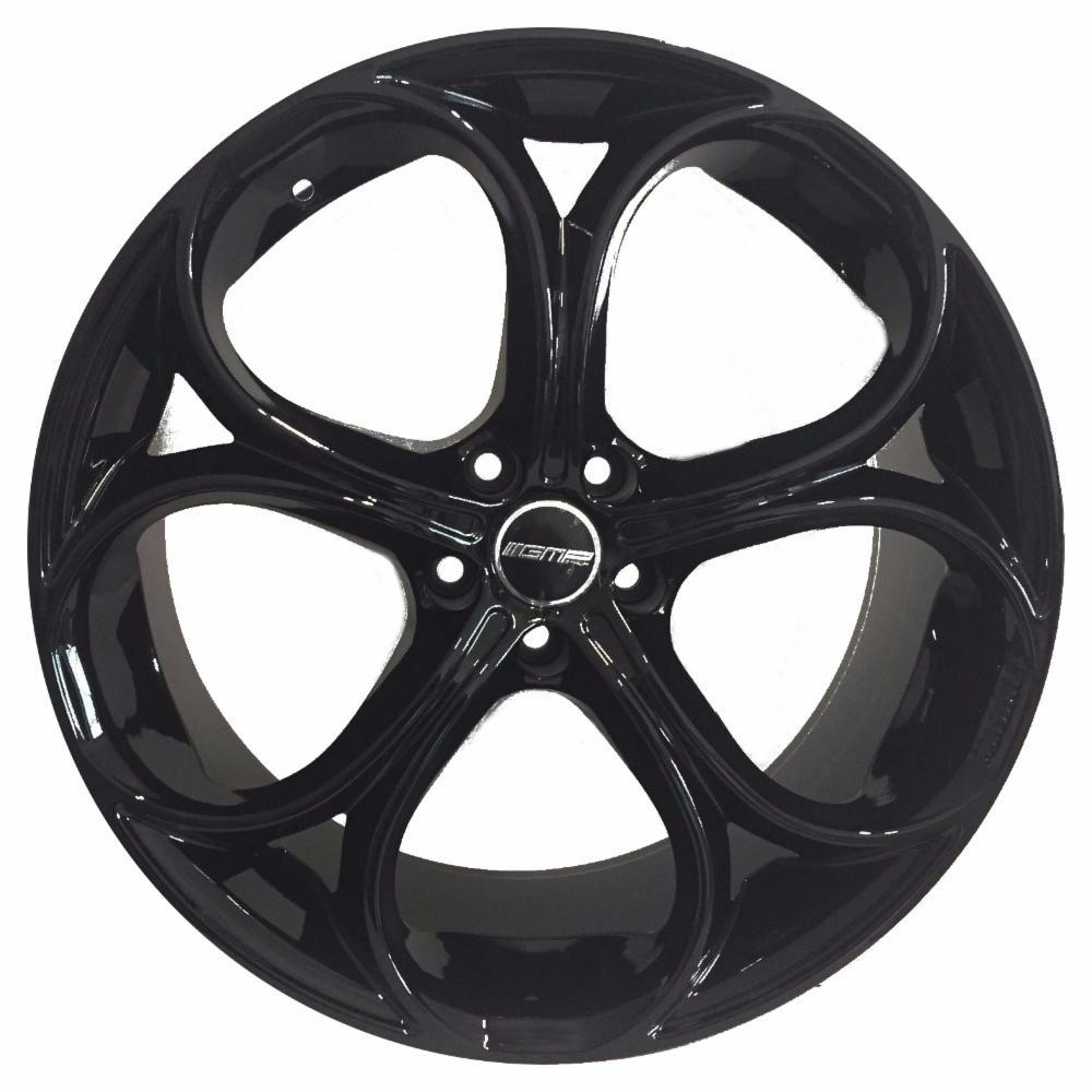 Cerchi in lega GMP modello DRAKE finitura GLOSSY BLACK dimensione 8x18