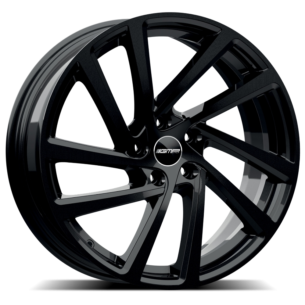 Cerchi in lega GMP modello WONDER finitura GLOSSY BLACK dimensione 8x19