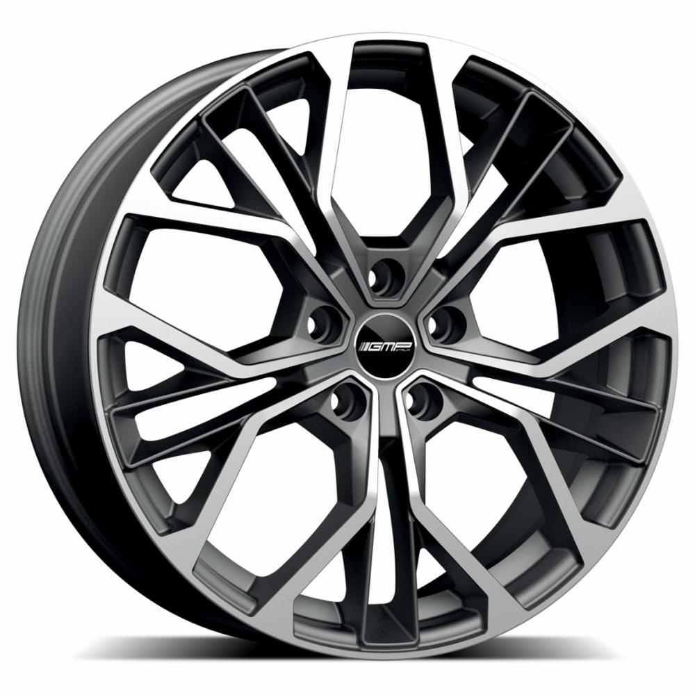Cerchi in lega GMP modello MATISSE finitura MATT ANTHRACITE DIAMOND dimensione 6,5x16