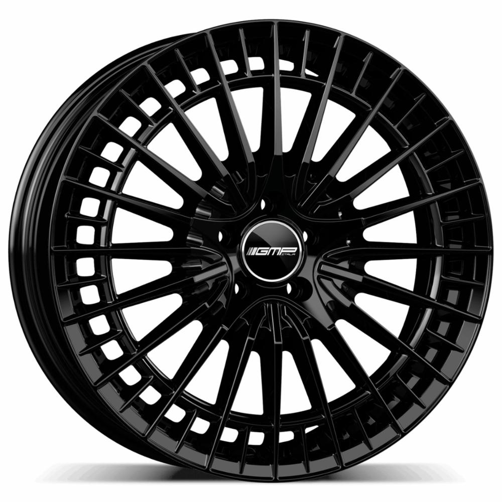 Cerchi in lega GMP modello QSTAR finitura GLOSSY BLACK dimensione 7,5x18