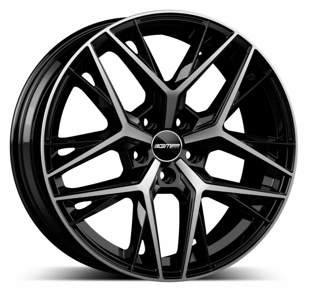 Cerchi in lega GMP modello LUNICA finitura BLACK DIAMOND dimensione 8x19