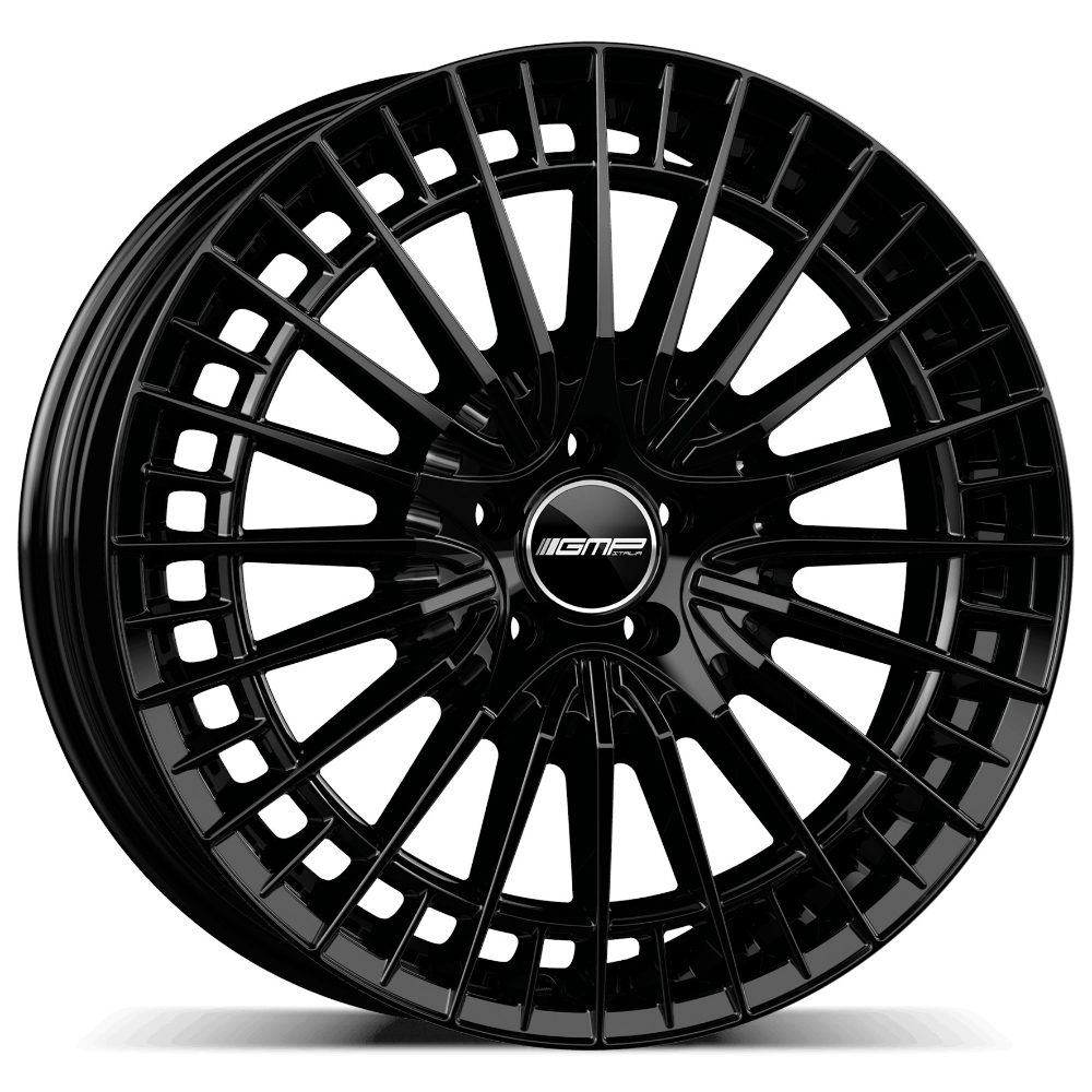 Cerchi in lega GMP modello QSTAR finitura GLOSSY BLACK dimensione 9x20