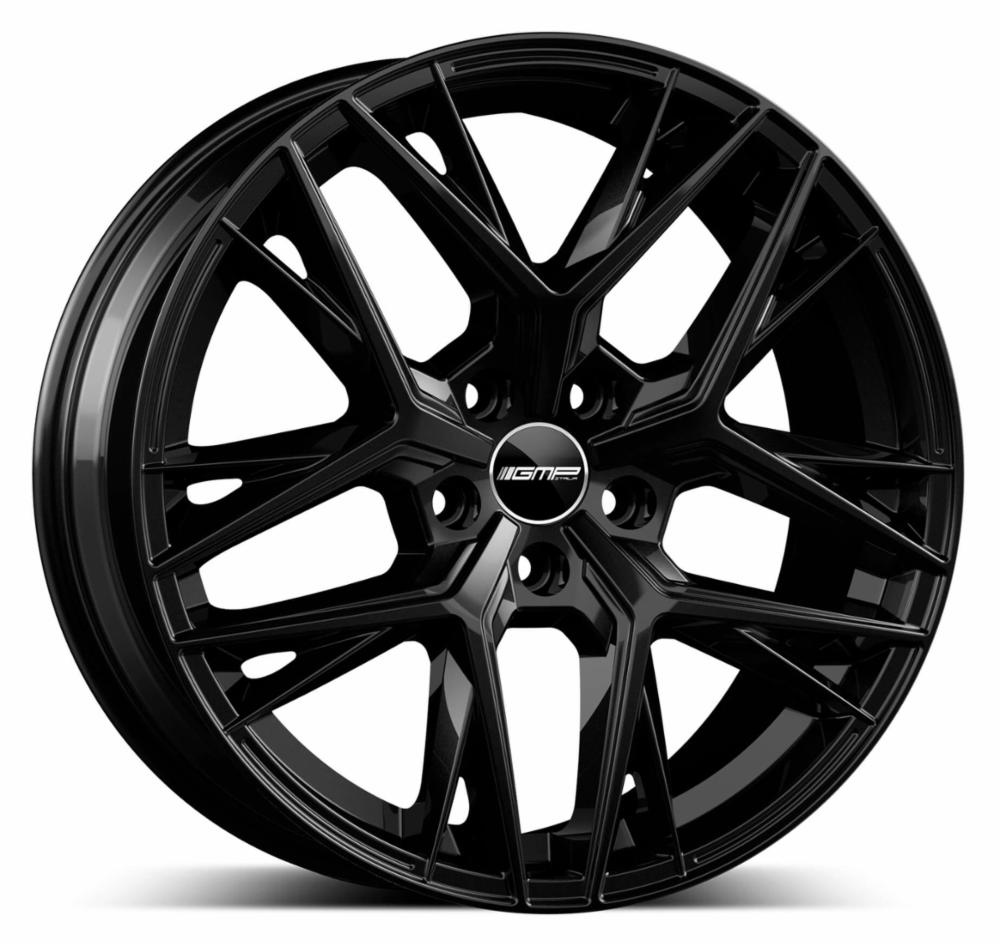 Cerchi in lega GMP modello LUNICA finitura GLOSSY BLACK dimensione 8x19