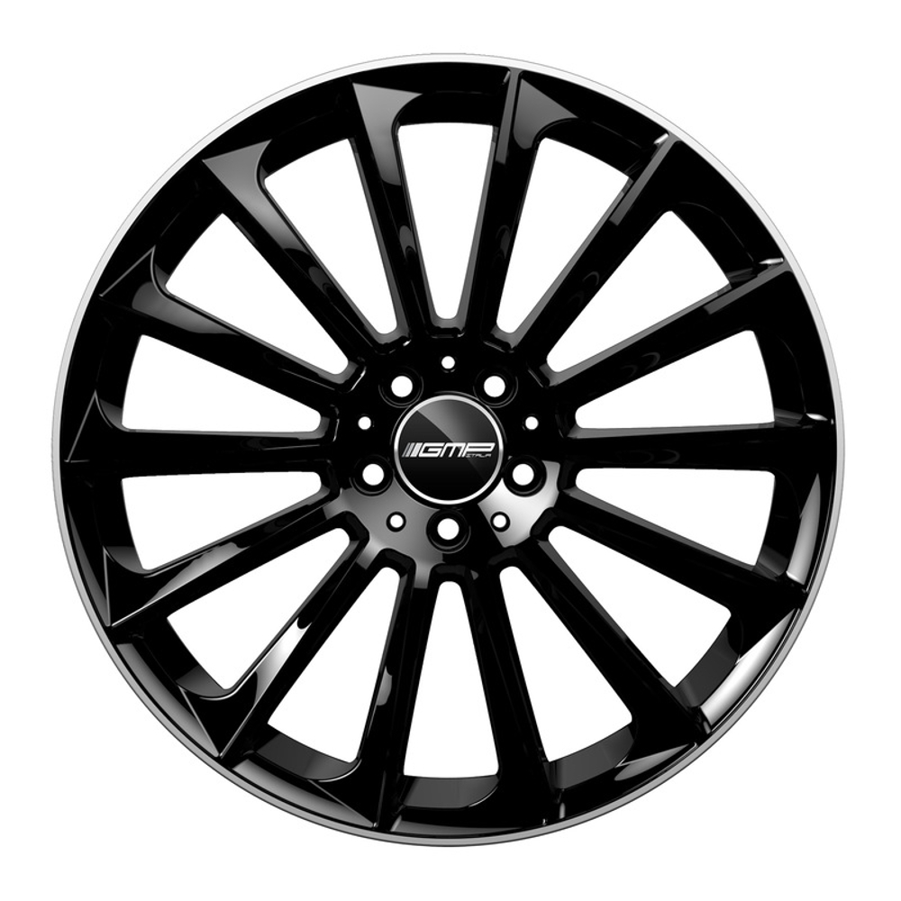 Cerchi in lega GMP modello STELLAR finitura BLACK DIAMOND LIP dimensione 9x22