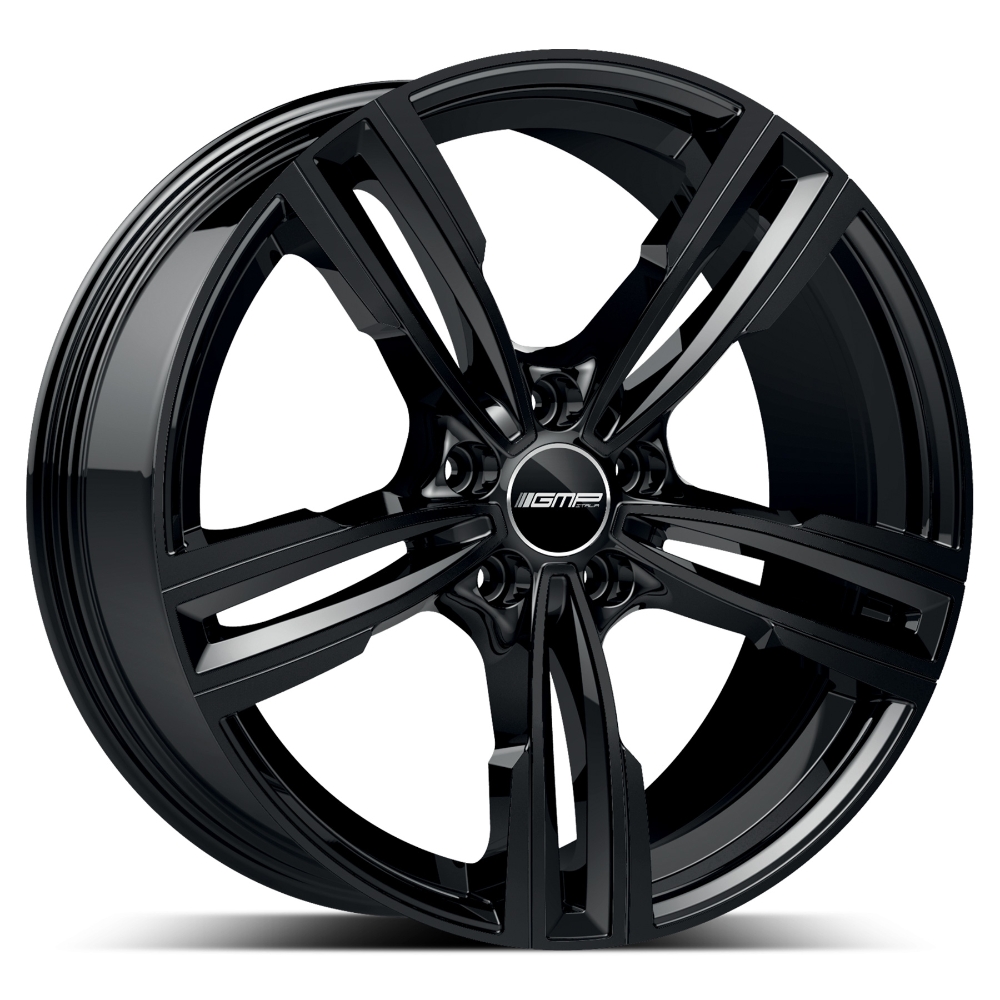 Cerchi in lega GMP modello REVEN finitura GLOSSY BLACK dimensione 7,5x17