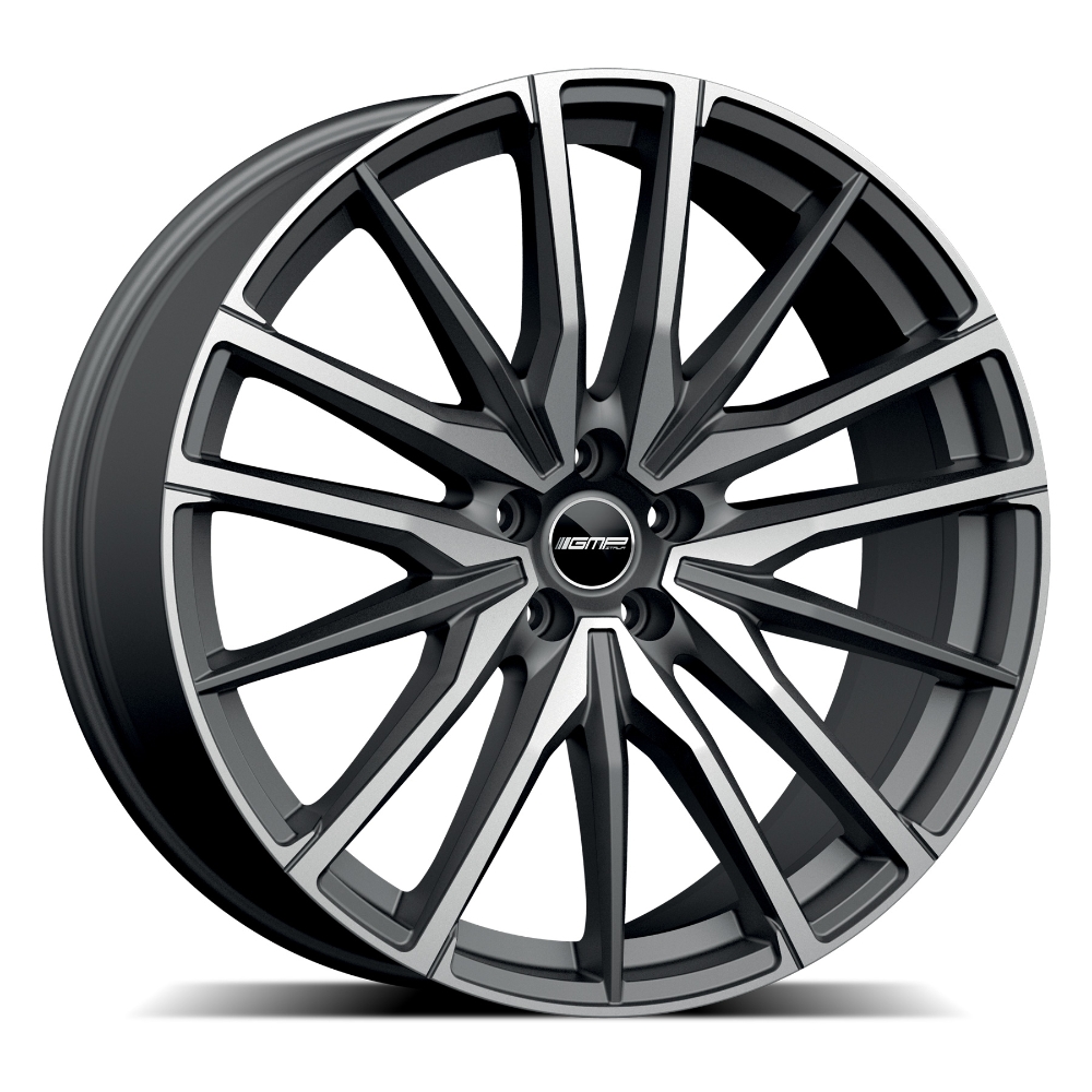 Cerchi in lega GMP modello SPARTA finitura MATT ANTHRACITE DIAMOND dimensione 10,5x22