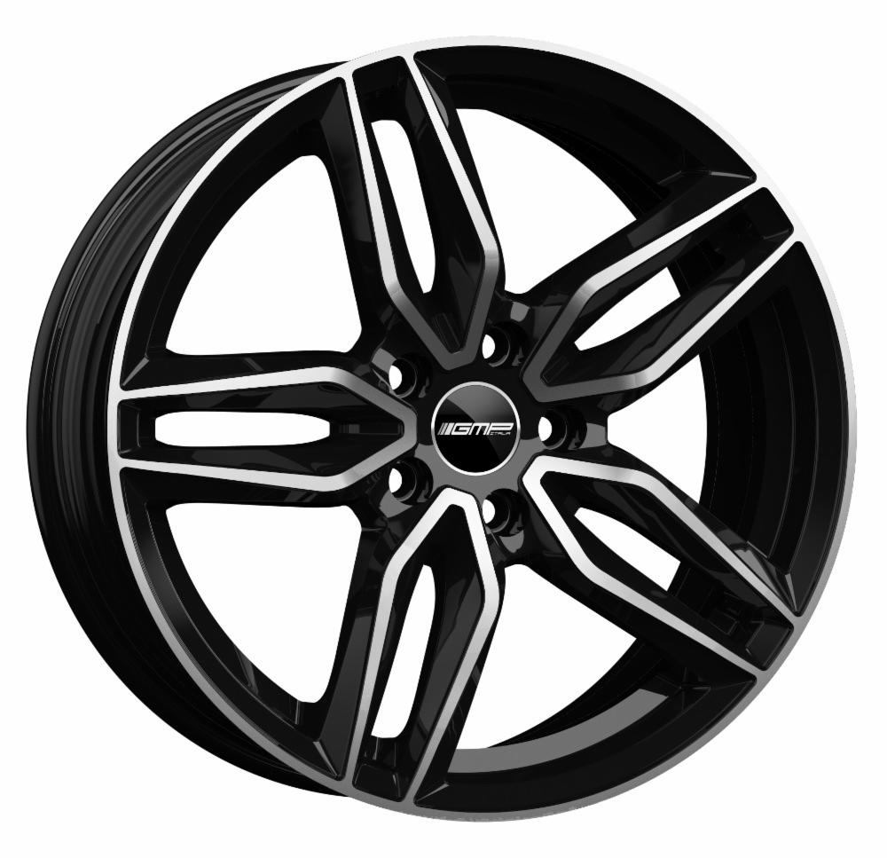 Cerchi in lega GMP modello FASTEN finitura BLACK DIAMOND dimensione 8x18