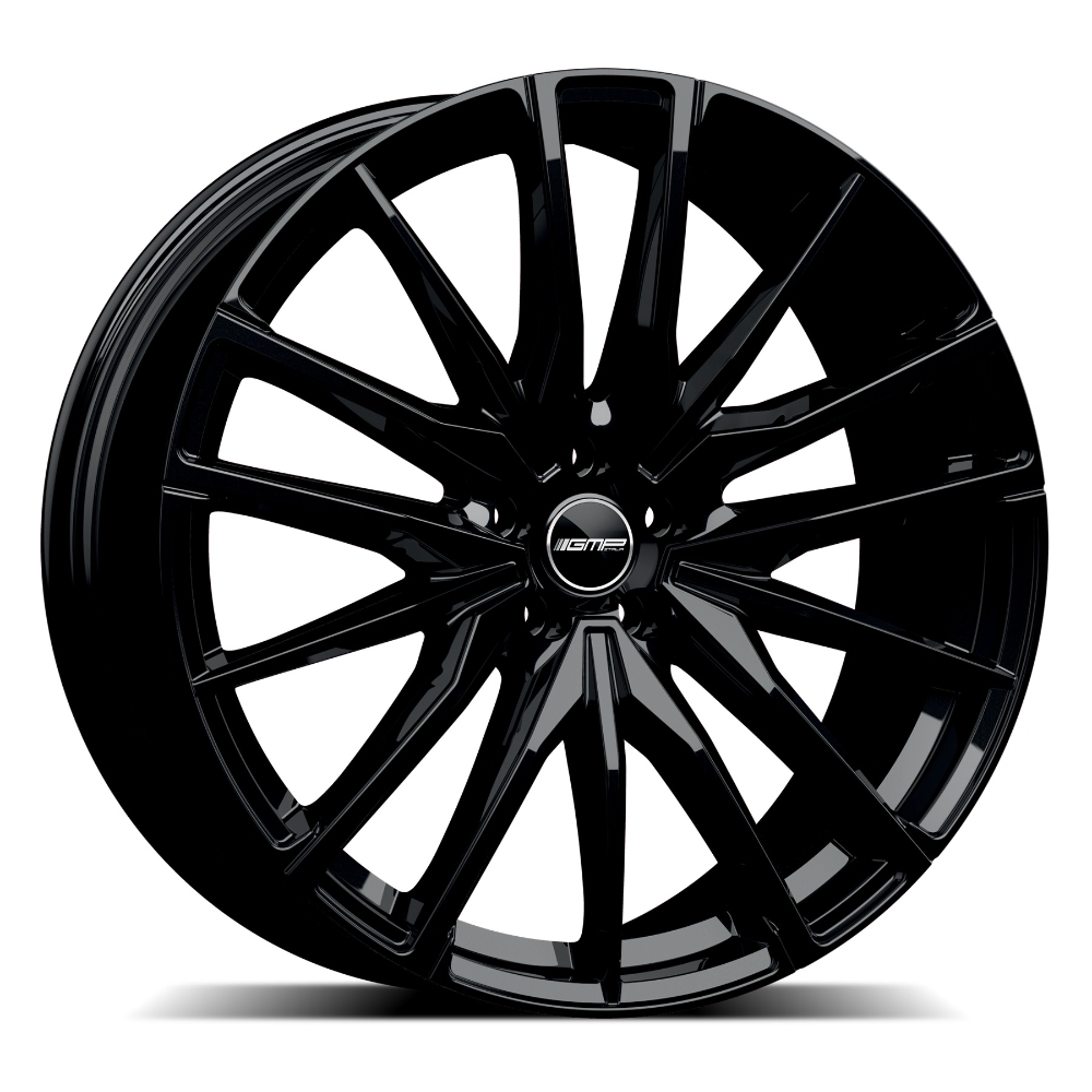 Cerchi in lega GMP modello SPARTA finitura GLOSSY BLACK dimensione 10,5x22