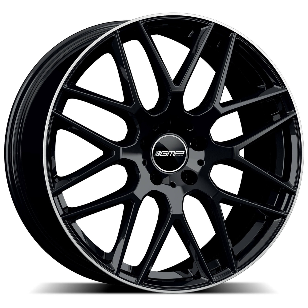Cerchi in lega GMP modello BERGHEM finitura BLACK DIAMOND LIP dimensione 8,5x20