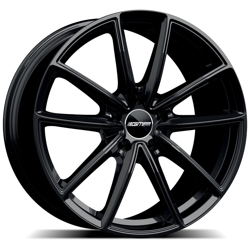Cerchi in lega GMP modello TITAN finitura GLOSSY BLACK dimensione 9,5x22