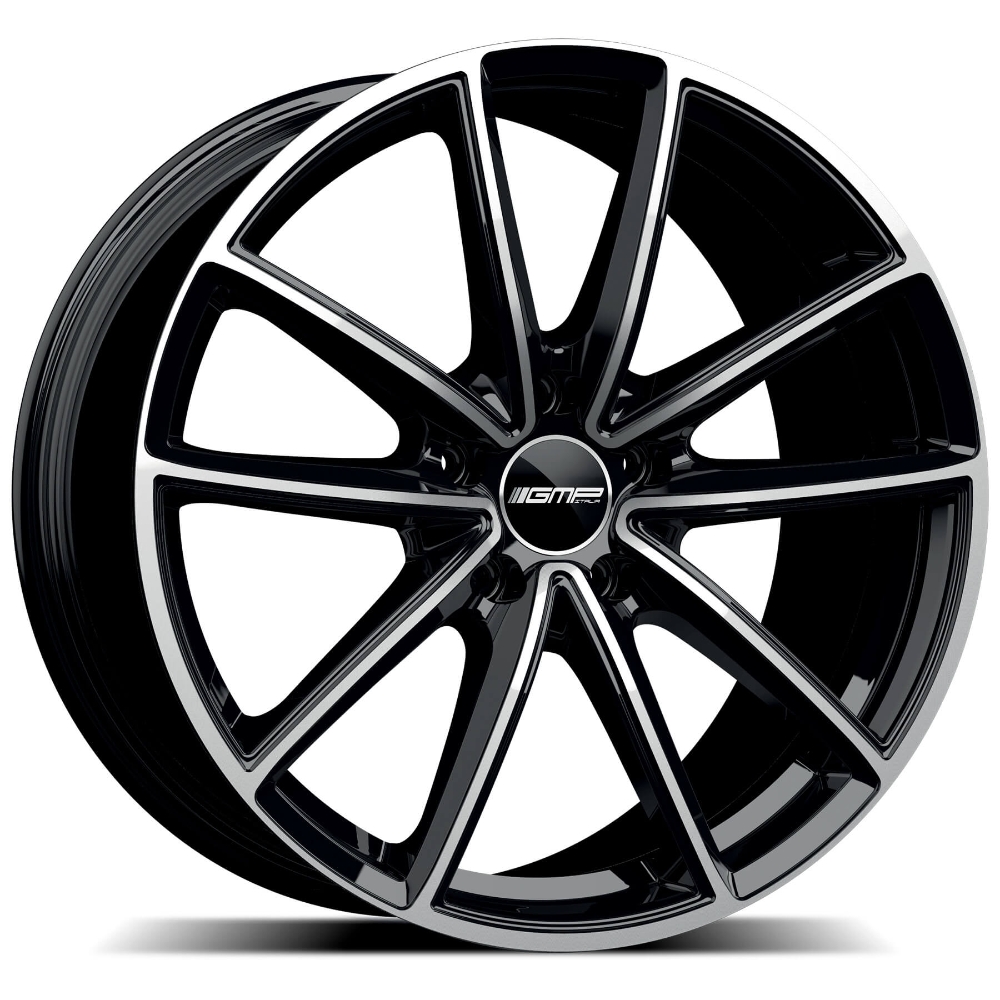 Cerchi in lega GMP modello TITAN finitura BLACK DIAMOND dimensione 9,5x22