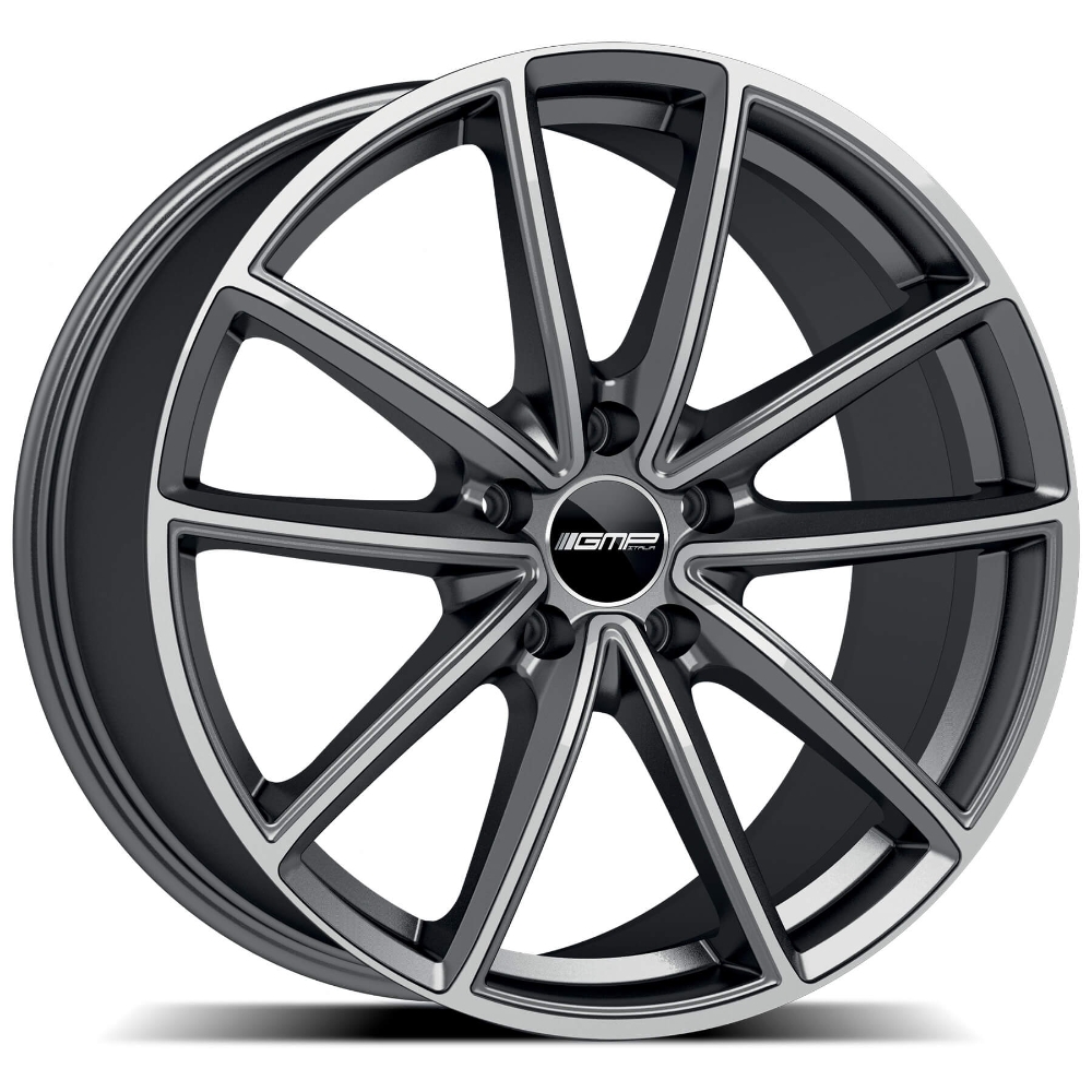Cerchi in lega GMP modello TITAN finitura ANTHRACITE DIAMOND dimensione 9,5x22