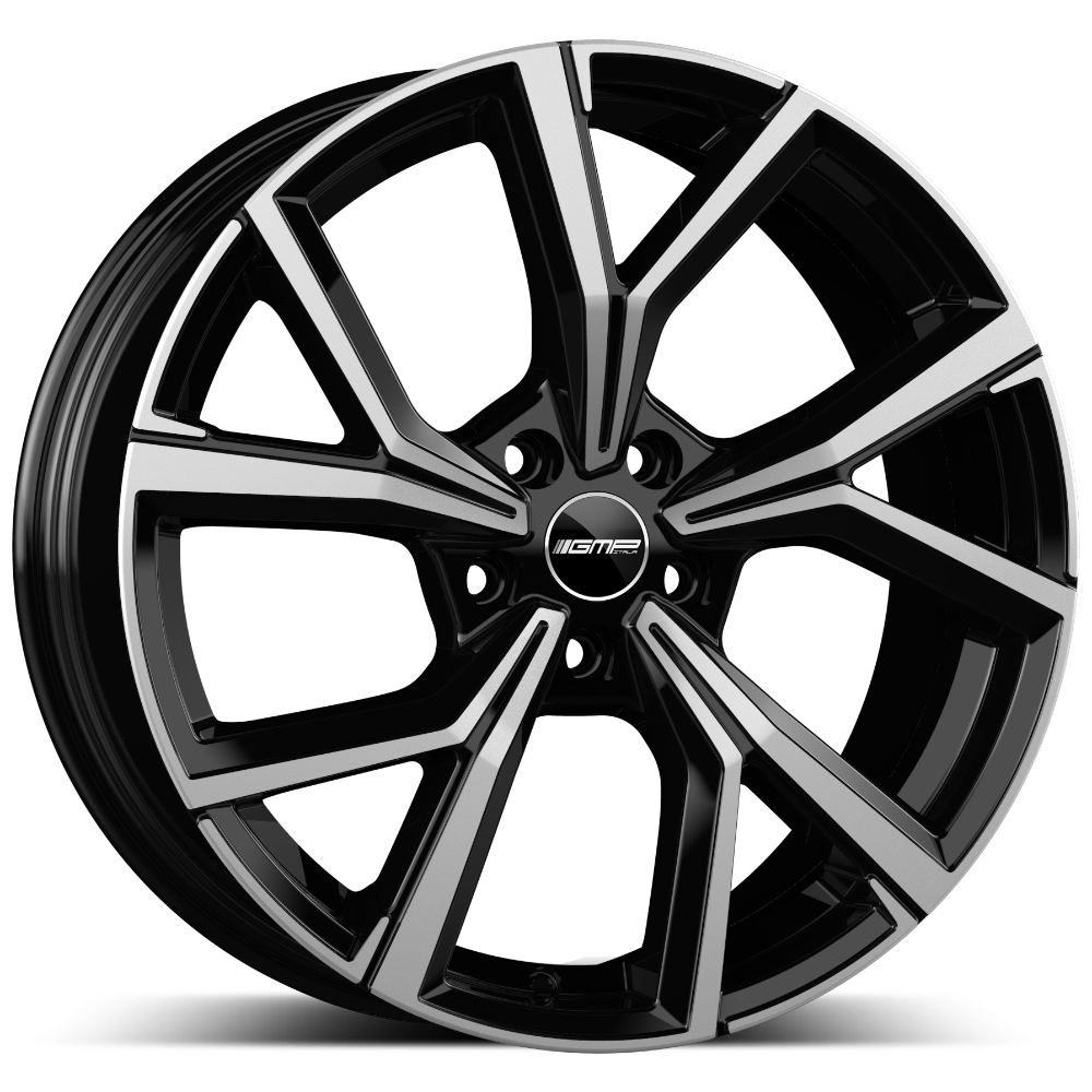 Cerchi in lega GMP modello MENTOR finitura BLACK DIAMOND dimensione 10x20