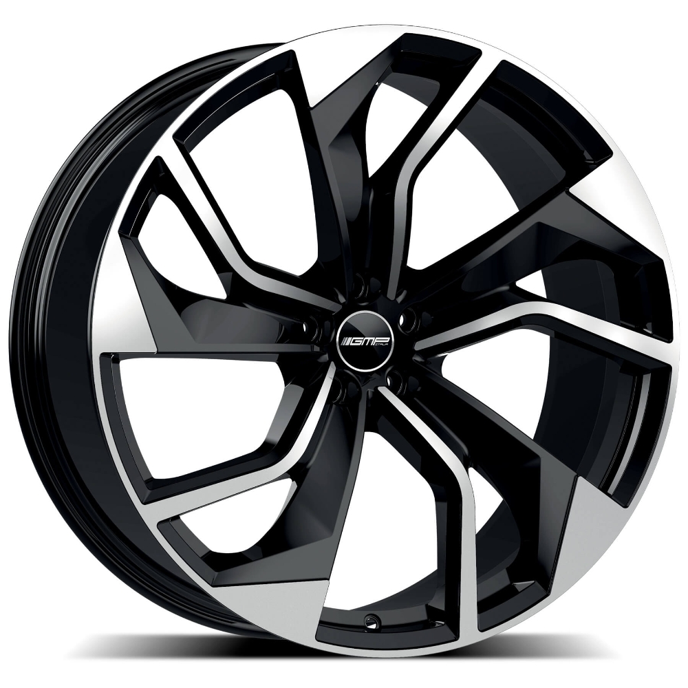 Cerchi in lega GMP modello REBEL finitura BLACK DIAMOND dimensione 10x21