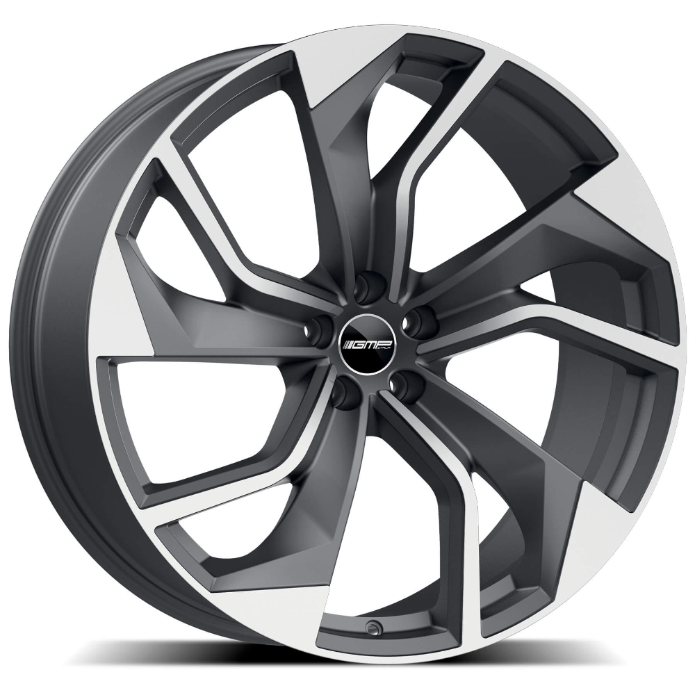 Cerchi in lega GMP modello REBEL finitura MATT ANTHRACITE DIAMOND dimensione 8,5x21