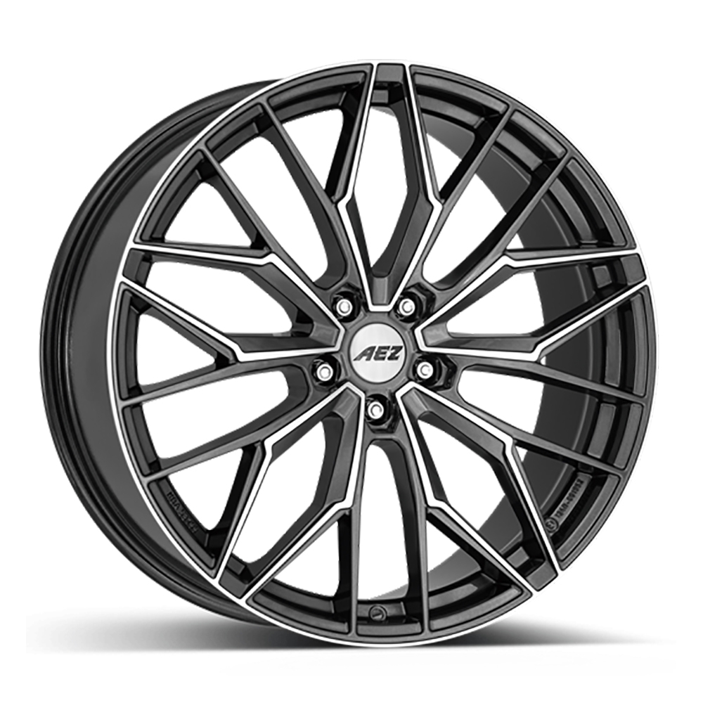Cerchi in lega AEZ modello PORTO DARK finitura GUNMETAL/POLISHED dimensione 8x19