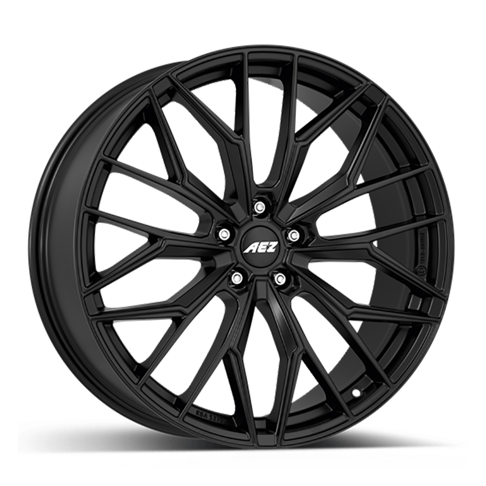 Cerchi in lega AEZ modello PORTO BLACK finitura BLACK MATT dimensione 9x20
