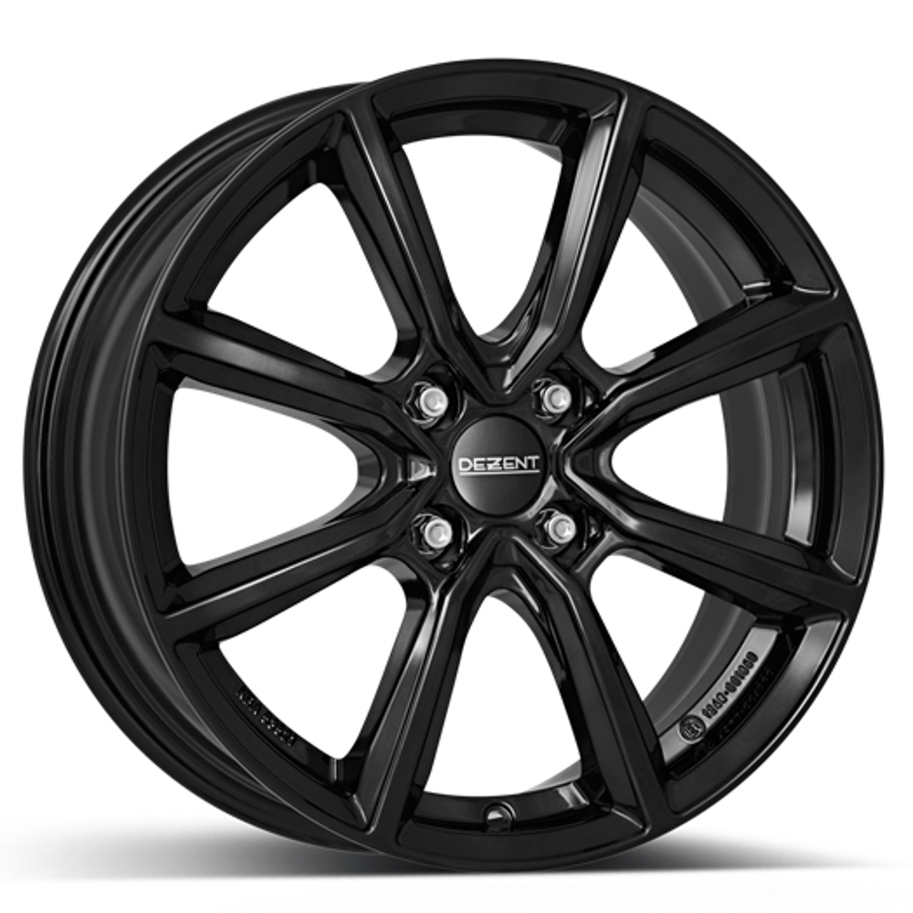 Cerchi in lega DEZENT modello TN BLACK finitura BLACK dimensione 6,5x16