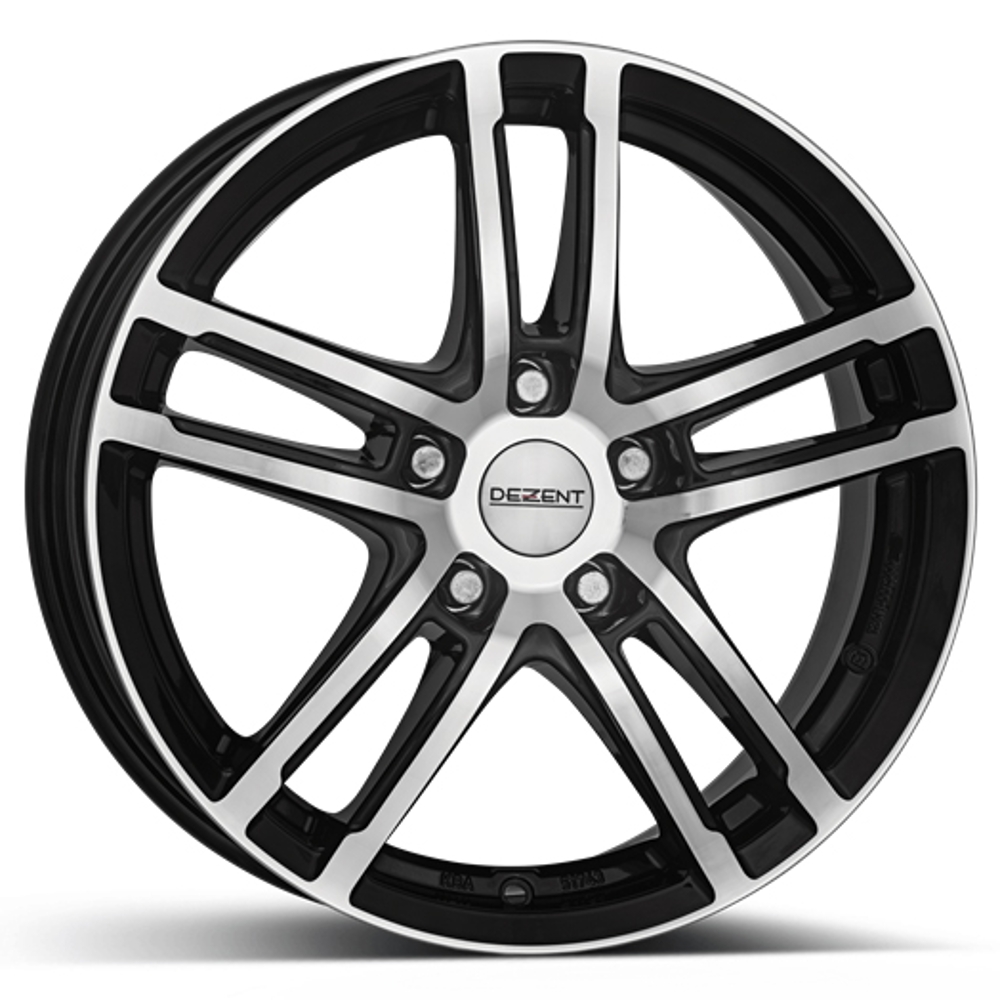 Cerchi in lega DEZENT modello TZ DARK finitura BLACK/POLISHED dimensione 6,5x16