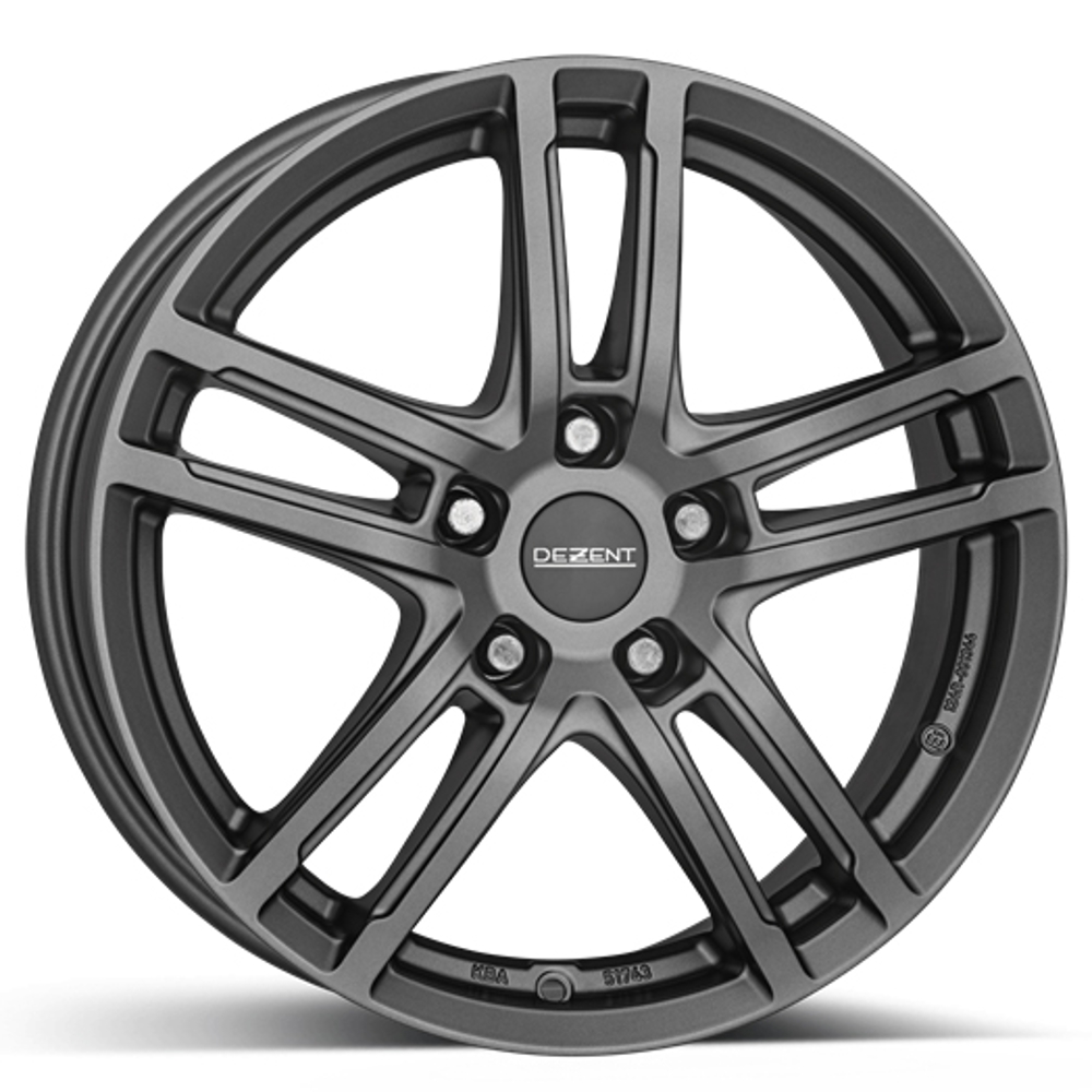 Cerchi in lega DEZENT modello TZ GRAPHITE finitura GRAPHITE MATT dimensione 6x15