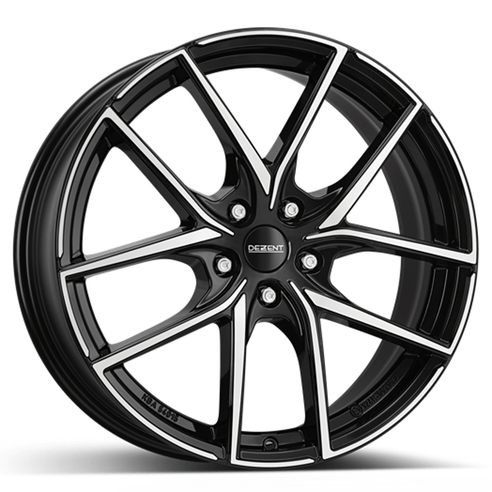 Cerchi in lega DEZENT modello TO DARK finitura BLACK/POLISHED dimensione 7x17