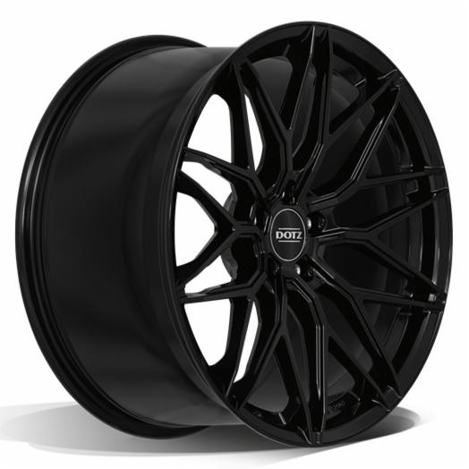 Cerchi in lega DOTZ modello SUZUKA BLACK finitura BLACK dimensione 9,5x19