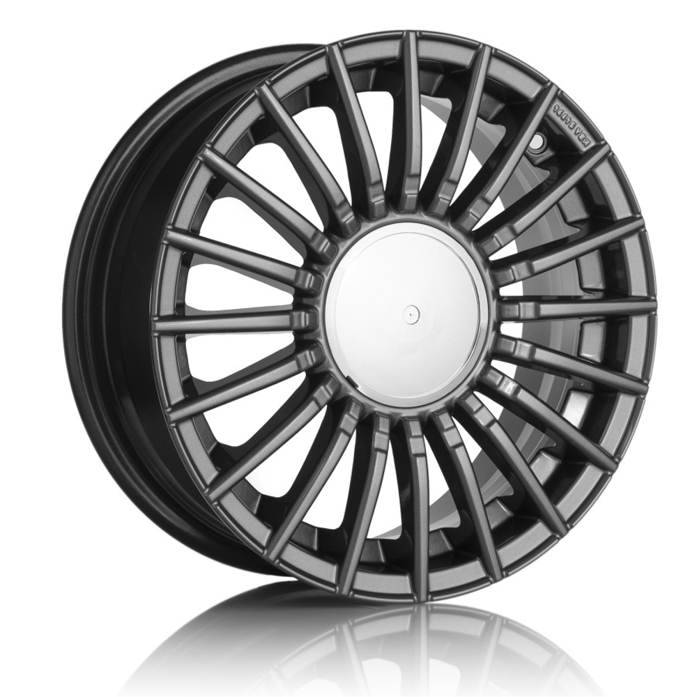 Cerchi in lega ELITEWHEELS modello CINQUE finitura ANTRACITE LUCIDO dimensioni 6x15